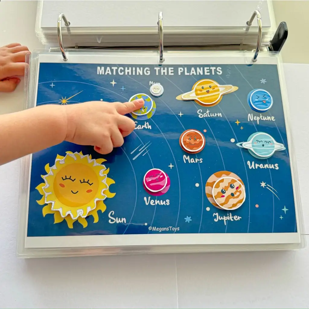 Toddler learning binder