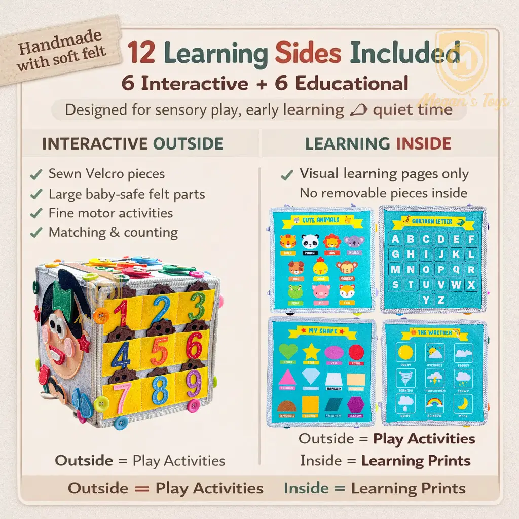 Quiet book cube MegansToys